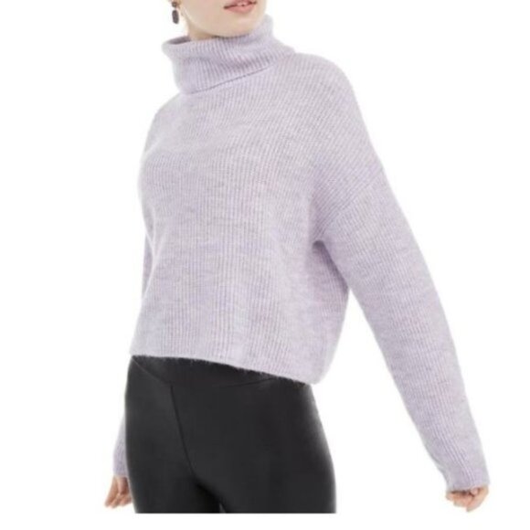 sun + moon Sweaters - NWT Sun + Moon Boxy Turtleneck Sweater Purple